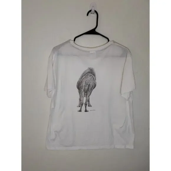 Jerusalem Berry Men Camel Short Sleeve Double Sided Graphic T-Shirt Unisex XL - Picture 2 of 5